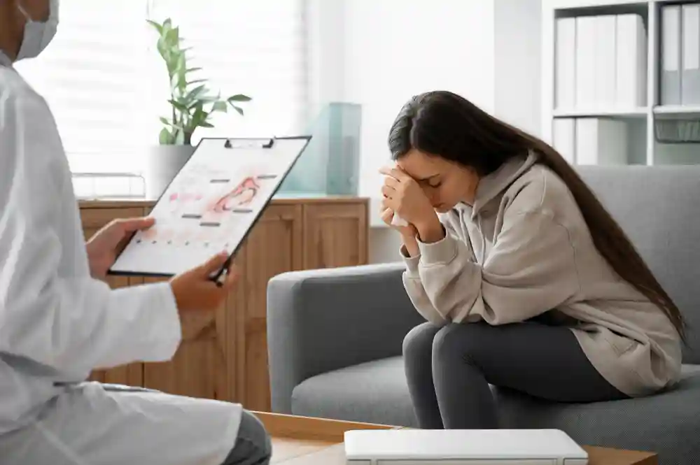 A provider conducting a thorough psychiatric assessment to understand a patient's story.