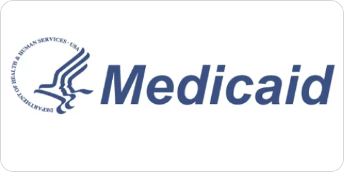 Medicaid logo representing government health coverage program for low-income individuals