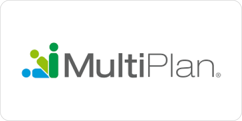 Multiplan logo representing healthcare network solutions and provider connectivity